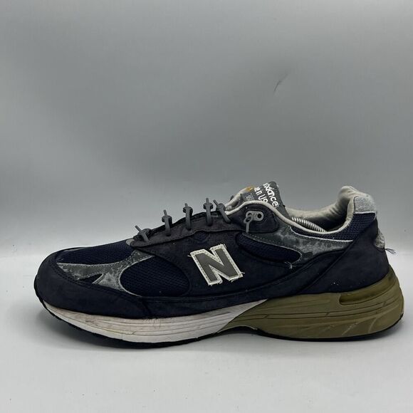 New Balance Vintage Shoes Mens 13 4E Heritage Collection MR993BK Navy Leather - Picture 5 of 11